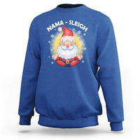 Christmas Yoga Sweatshirt Nama Sleigh Cute Santa - Wonder Print Shop