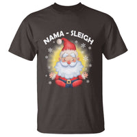 Christmas Yoga T Shirt Nama Sleigh Cute Santa - Wonder Print Shop