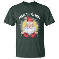 Christmas Yoga T Shirt Nama Sleigh Cute Santa - Wonder Print Shop