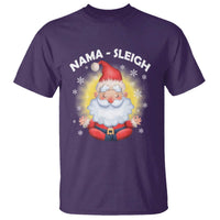Christmas Yoga T Shirt Nama Sleigh Cute Santa - Wonder Print Shop