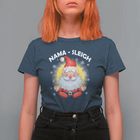 Christmas Yoga T Shirt For Women Nama Sleigh Cute Santa - Wonder Print Shop