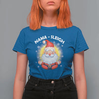 Christmas Yoga T Shirt For Women Nama Sleigh Cute Santa - Wonder Print Shop