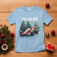 Car Racing Christmas Box Box Box Xmas Tree Colorful Light T Shirt - Wonder Print Shop