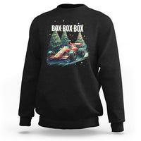 Car Racing Christmas Box Box Box Xmas Tree Colorful Light Sweatshirt - Wonder Print Shop