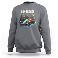 Car Racing Christmas Box Box Box Xmas Tree Colorful Light Sweatshirt - Wonder Print Shop