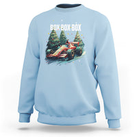 Car Racing Christmas Box Box Box Xmas Tree Colorful Light Sweatshirt - Wonder Print Shop