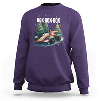 Car Racing Christmas Box Box Box Xmas Tree Colorful Light Sweatshirt - Wonder Print Shop