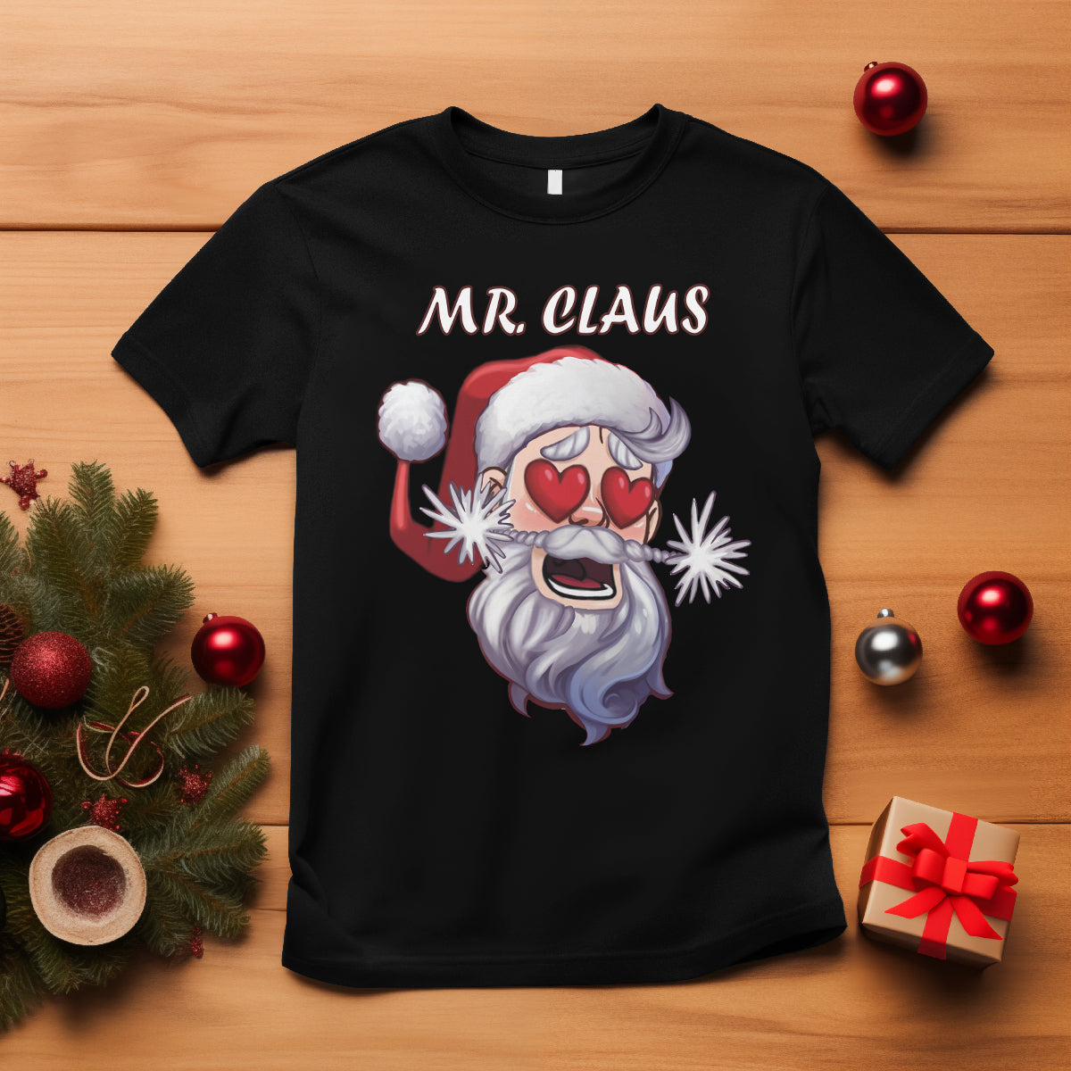 Christmas Couple Matchhing T Shirt Mr and Mrs Claus Couples Match Santa Lover - Wonder Print Shop