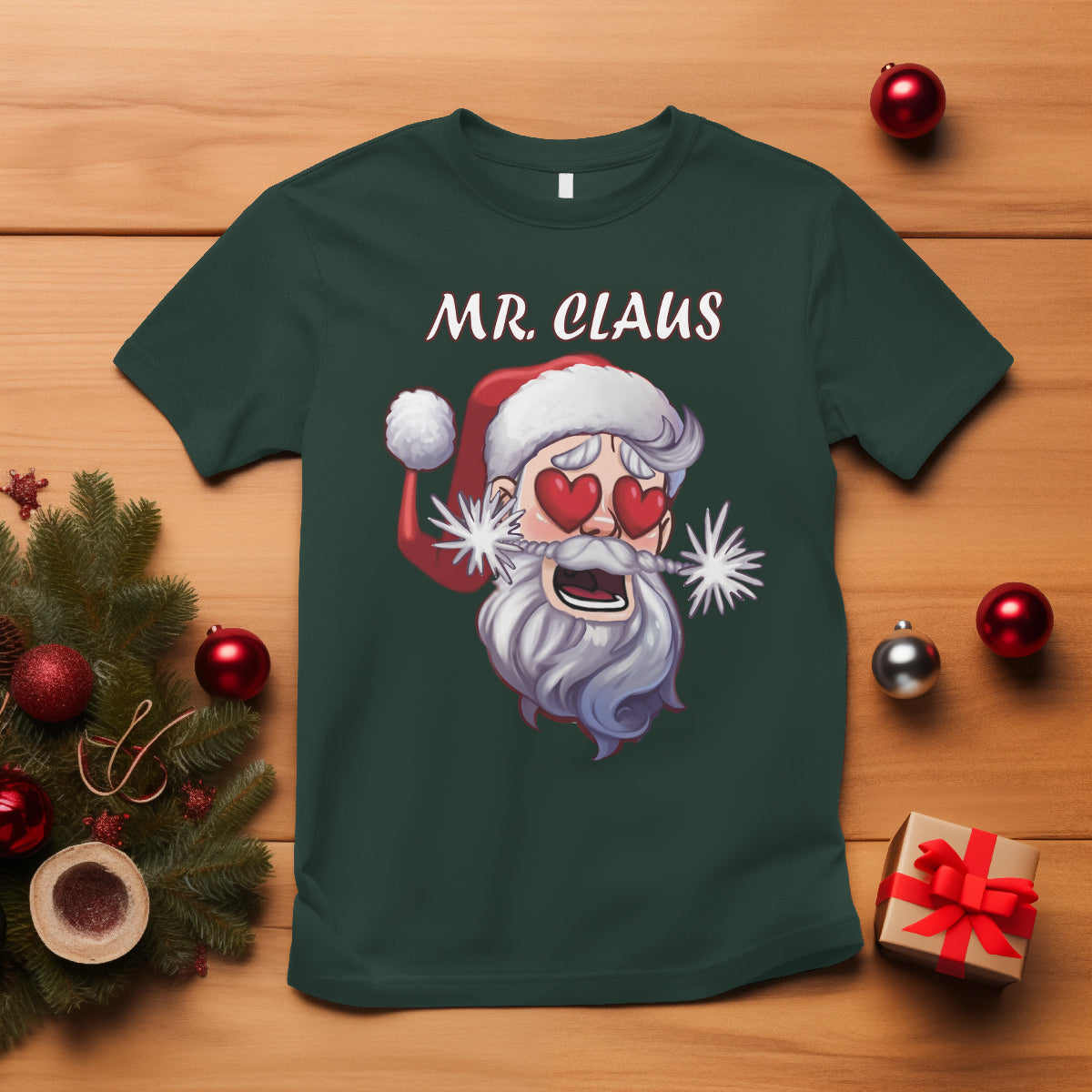 Christmas Couple Matchhing T Shirt Mr and Mrs Claus Couples Match Santa Lover - Wonder Print Shop
