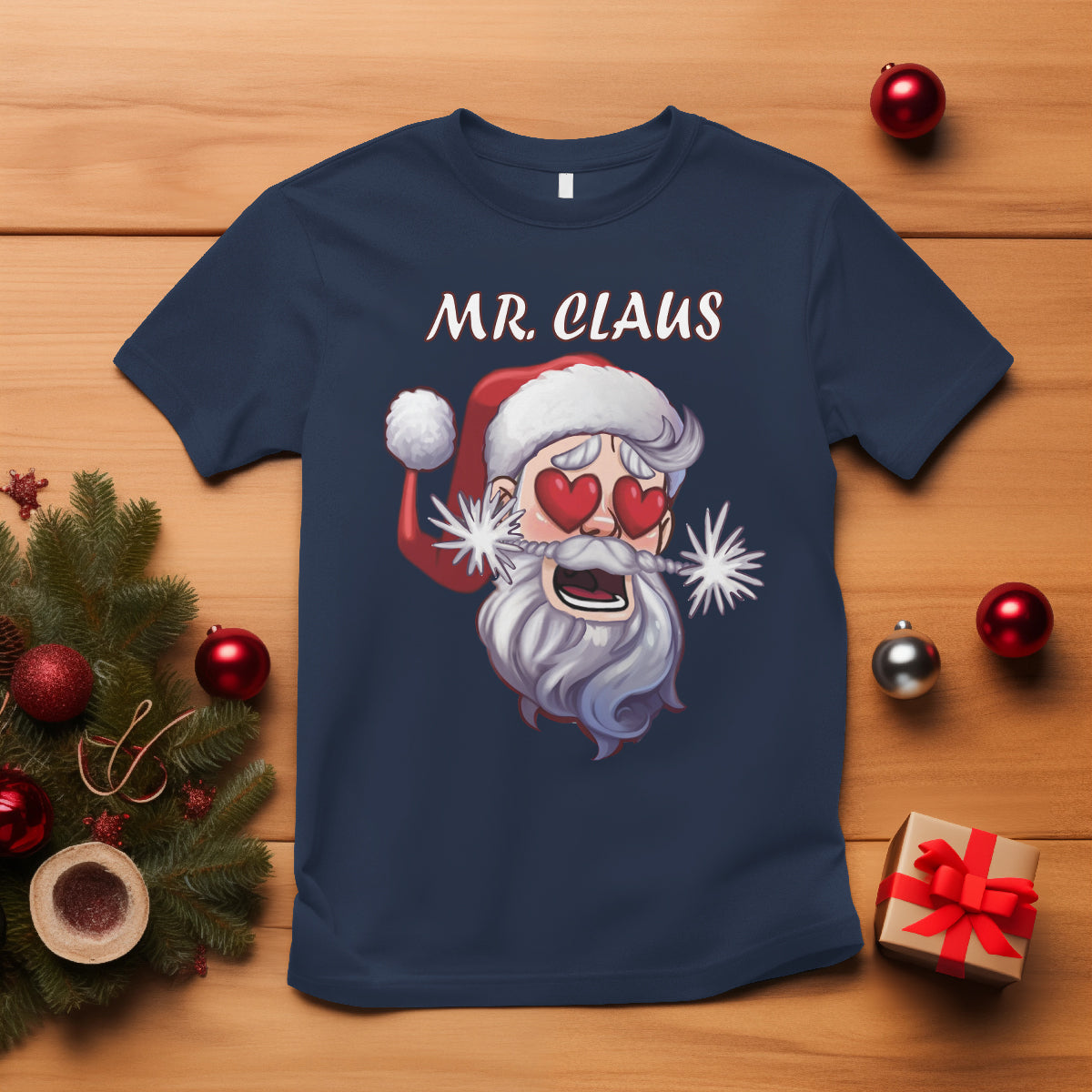 Christmas Couple Matchhing T Shirt Mr and Mrs Claus Couples Match Santa Lover - Wonder Print Shop