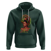 God Says I Am Melanin Strong Unique Black Women Hoodie - Wonder Print Shop