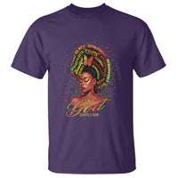 God Says I Am Melanin Strong Unique Black Women T Shirt - Wonder Print Shop