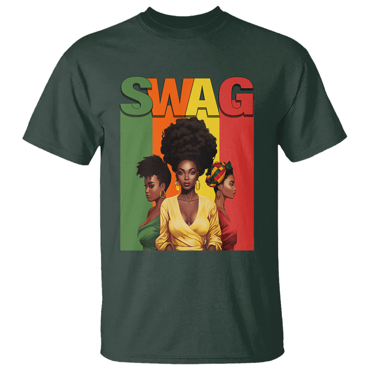 Black History Month Swag Melanin Queen T Shirt - Wonder Print Shop