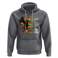 Black History Month Hoodie African Women She Whispered Back I Am The Storm - Wonder Print Shop