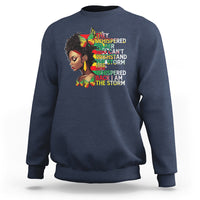 Black History Month Sweatshirt African Women She Whispered Back I Am The Storm - Wonder Print Shop