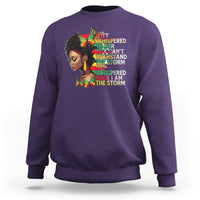 Black History Month Sweatshirt African Women She Whispered Back I Am The Storm - Wonder Print Shop