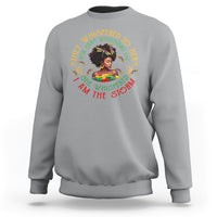 Black History Month Sweatshirt Dragon Fly African Women She Whispered Back I Am The Storm - Wonder Print Shop