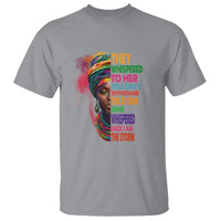 Black History Month T Shirt African Women She Whispered Back I Am The Storm - Wonder Print Shop