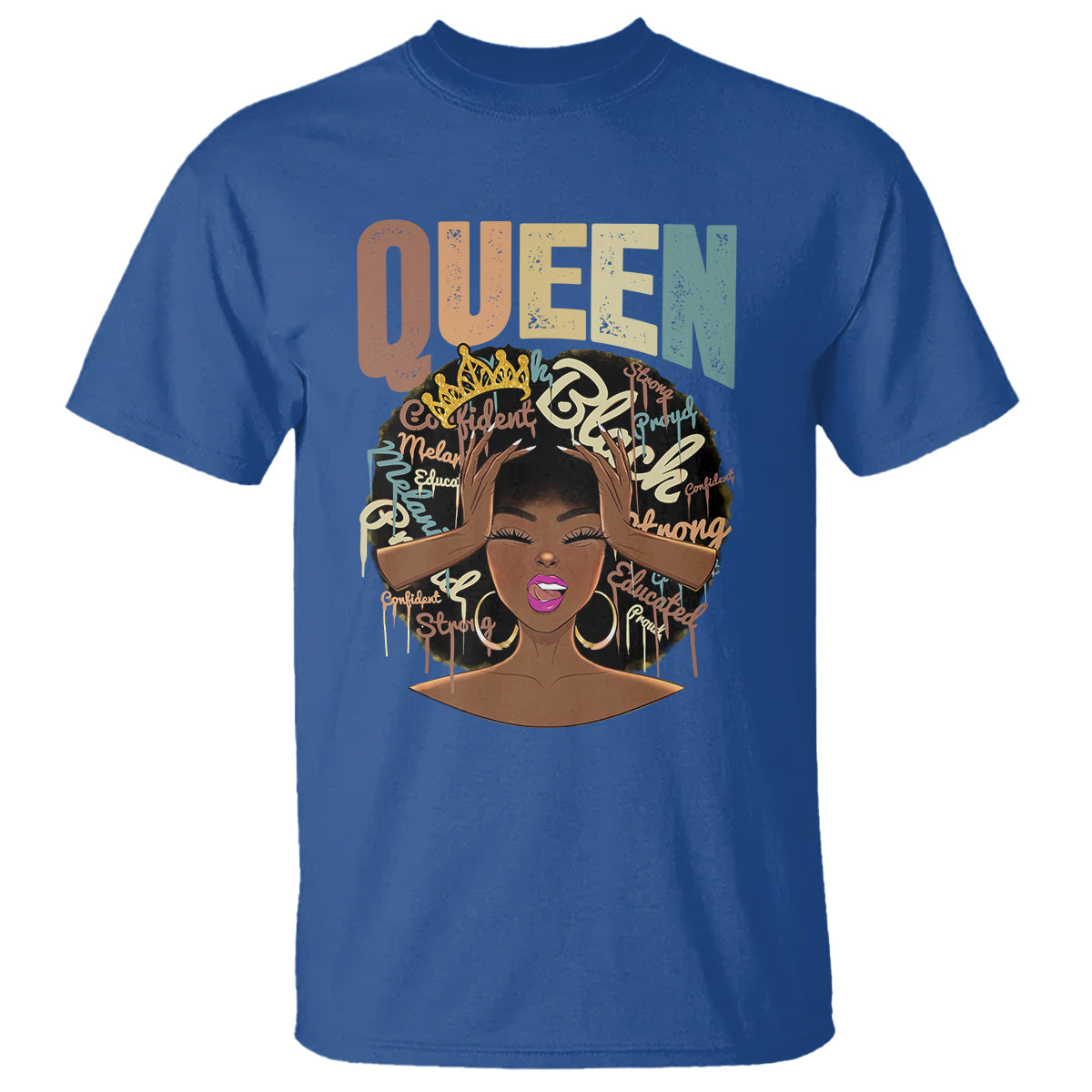 Educated Strong Black Queen African Americans T Shirt - Wonder Print Shop