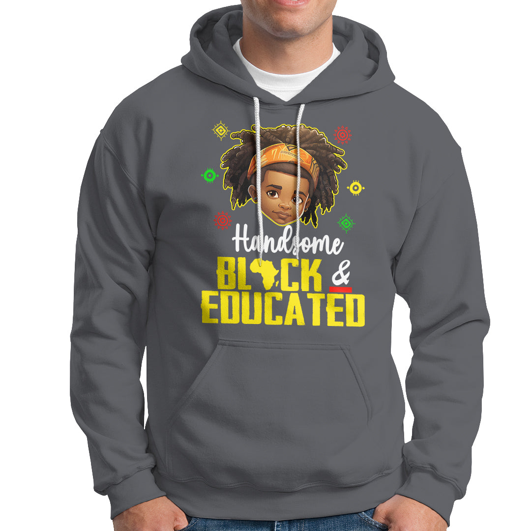 Handsome Black And Educated I Am The Strong African King Boy Hoodie - Wonder Print Shop