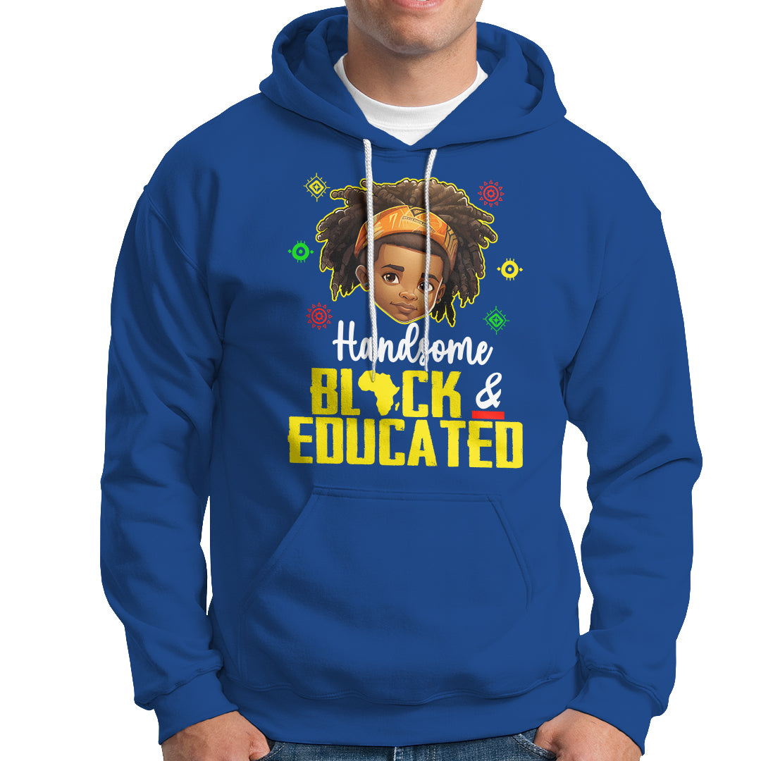 Handsome Black And Educated I Am The Strong African King Boy Hoodie - Wonder Print Shop
