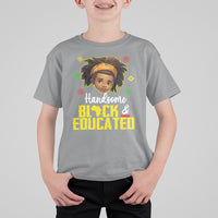 Handsome Black And Educated I Am The Strong African King Boy T Shirt For Kid - Wonder Print Shop