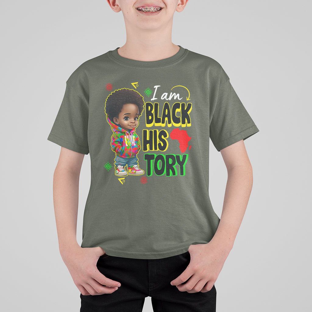 Handsome Kids Boys I Am Black History Month T Shirt For Kid - Wonder Print Shop