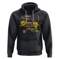 I Became A Nurse Because Your Life Is Worth My Time Sunflower Butterfly Hoodie - Wonder Print Shop
