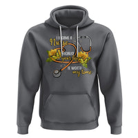 I Became A Nurse Because Your Life Is Worth My Time Sunflower Butterfly Hoodie - Wonder Print Shop
