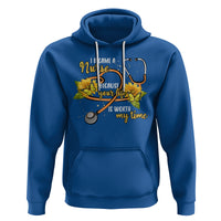I Became A Nurse Because Your Life Is Worth My Time Sunflower Butterfly Hoodie - Wonder Print Shop