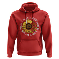 I Became A Nurse Because Your Life Is Worth My Time Sunflower Butterfly Hoodie - Wonder Print Shop