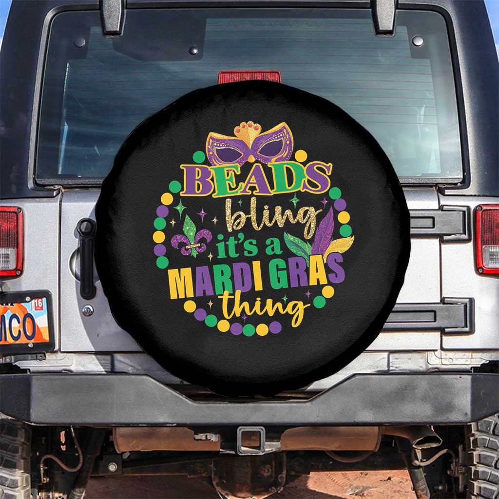 Beads And Bling It's A Mardi Gras Thing Spare Tire Cover