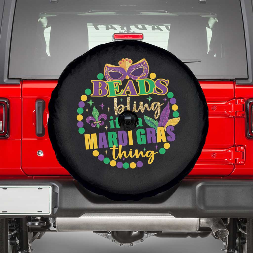 Beads And Bling It's A Mardi Gras Thing Spare Tire Cover