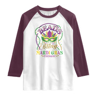 Beads And Bling It's A Mardi Gras Thing New Orleans Raglan Shirt