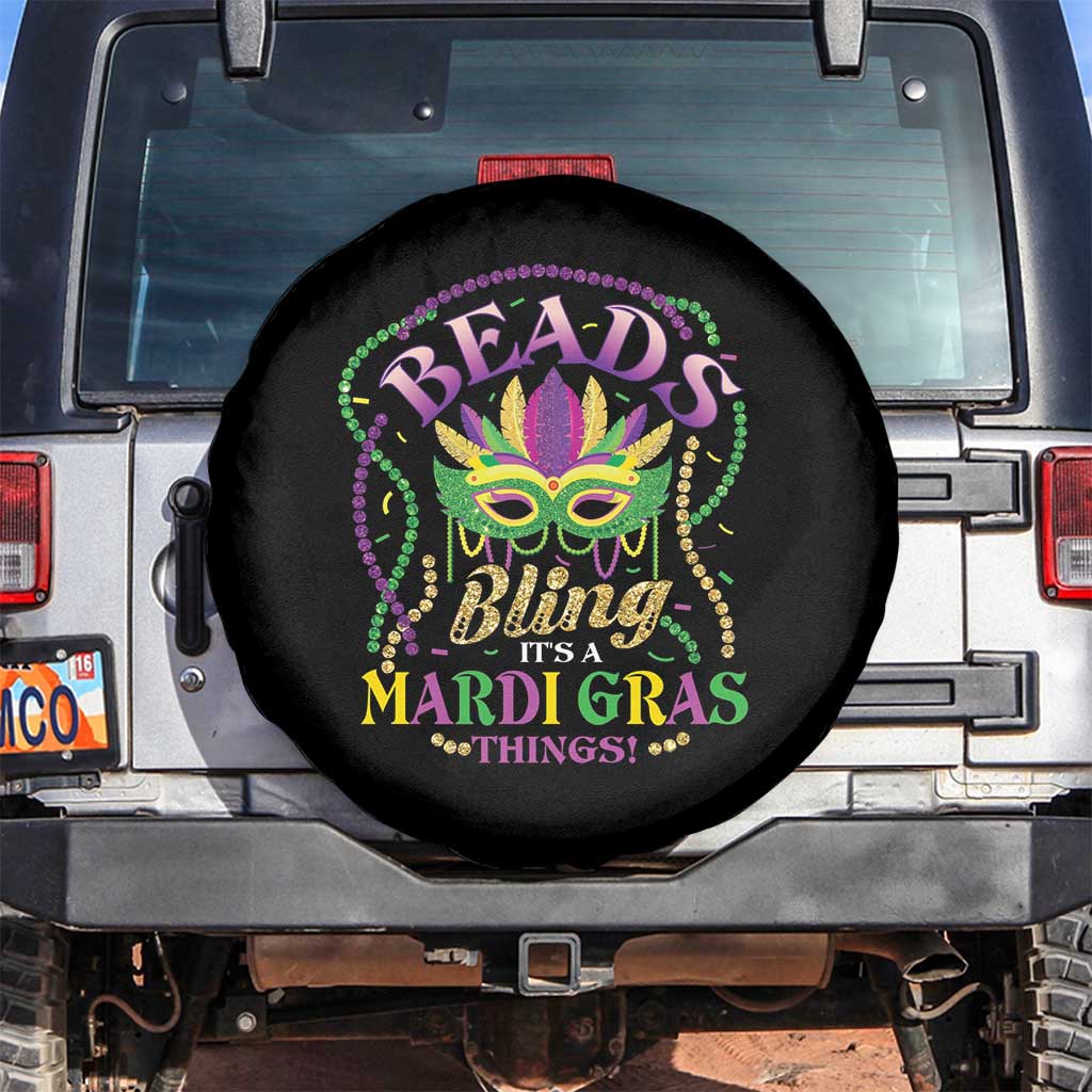 Beads And Bling It's A Mardi Gras Thing New Orleans Spare Tire Cover