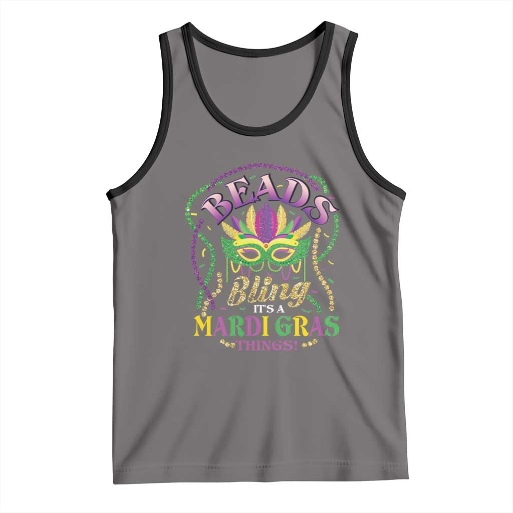 Beads And Bling It's A Mardi Gras Thing New Orleans Tank Top