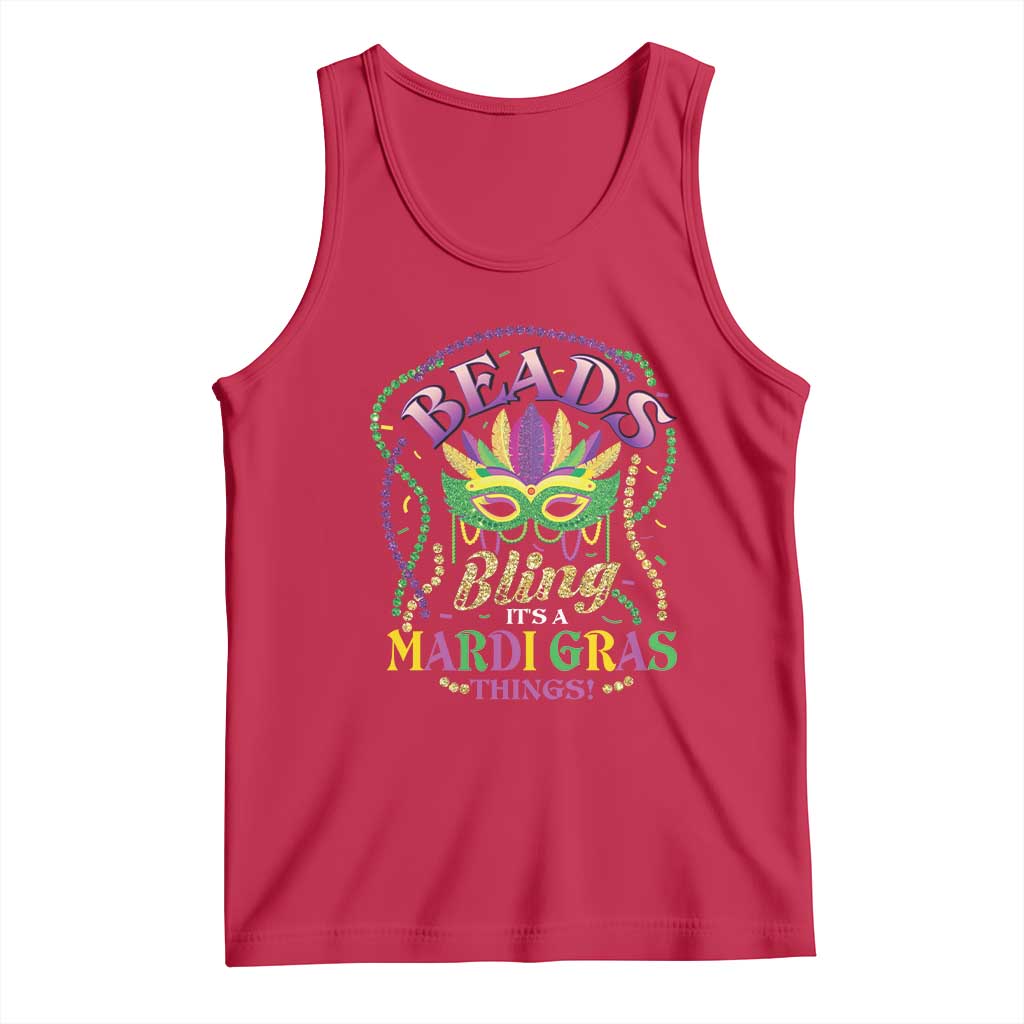 Beads And Bling It's A Mardi Gras Thing New Orleans Tank Top