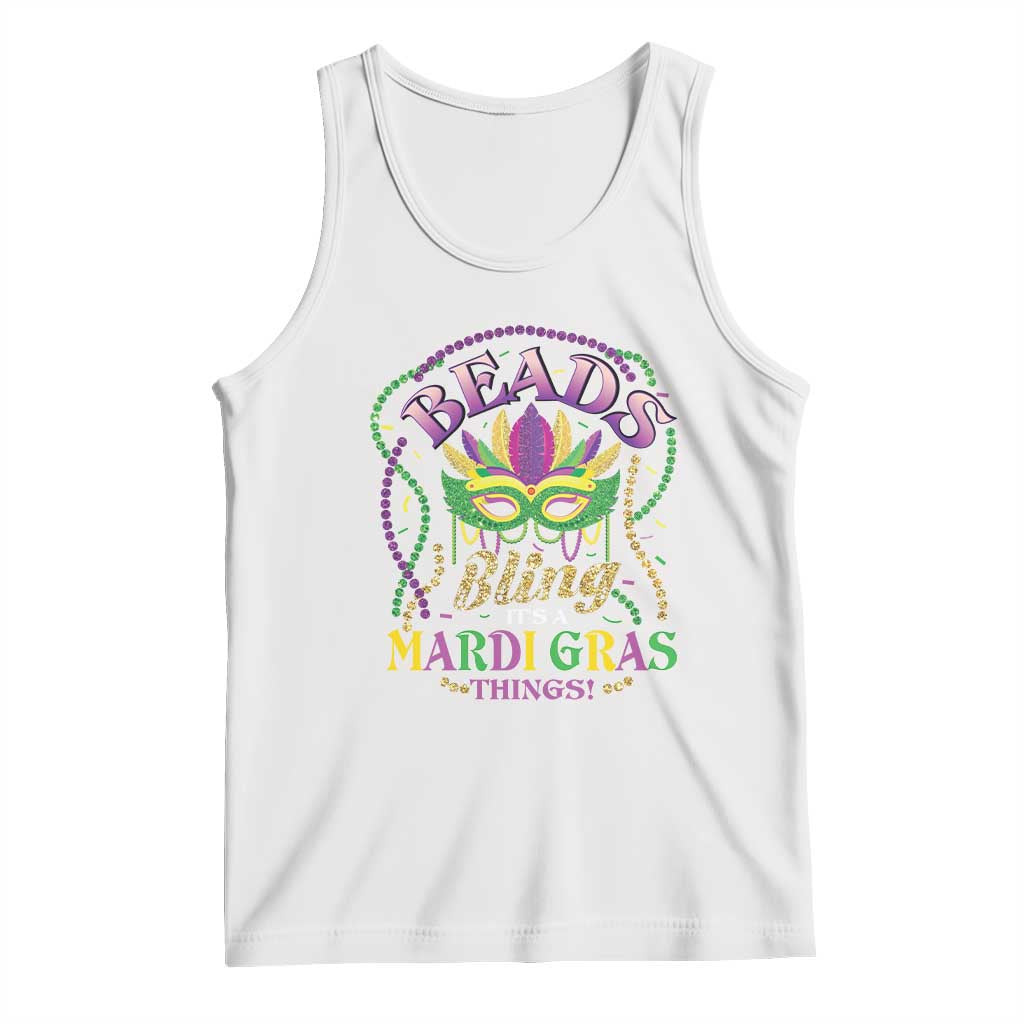 Beads And Bling It's A Mardi Gras Thing New Orleans Tank Top