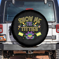 Mardi Gras Spare Tire Cover Show Me The Titties Funny Party