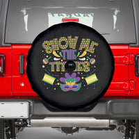 Mardi Gras Spare Tire Cover Show Me The Titties Funny Party