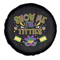 Mardi Gras Spare Tire Cover Show Me The Titties Funny Party