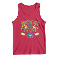 Mardi Gras Tank Top Show Me The Titties Funny Party