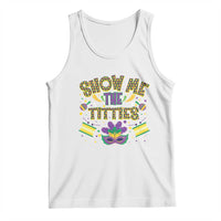 Mardi Gras Tank Top Show Me The Titties Funny Party