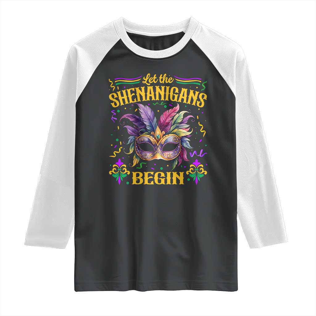 Mardi Gras Raglan Shirt Let The Shenanigans Begin