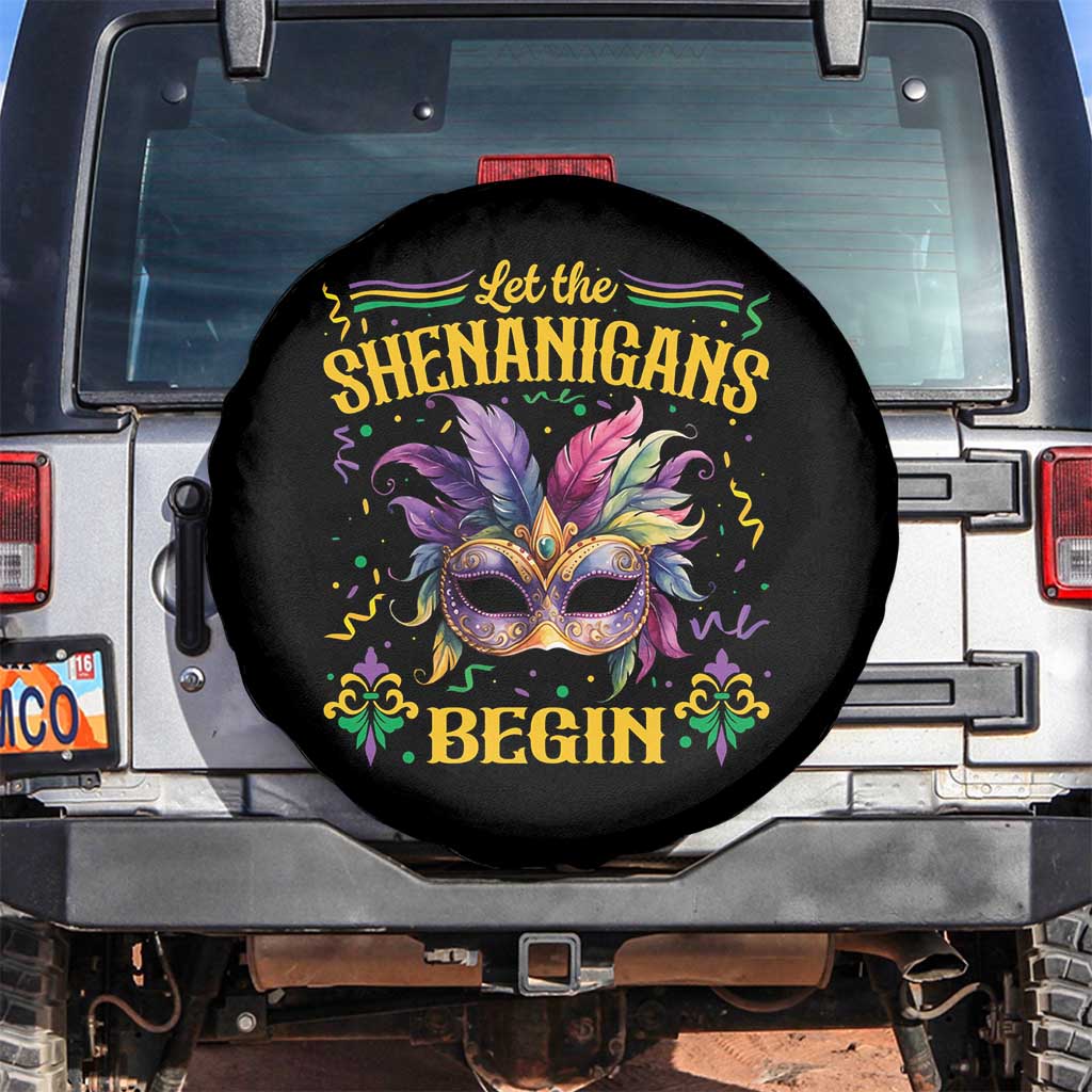 Mardi Gras Spare Tire Cover Let The Shenanigans Begin
