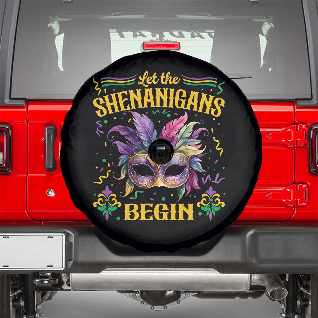 Mardi Gras Spare Tire Cover Let The Shenanigans Begin