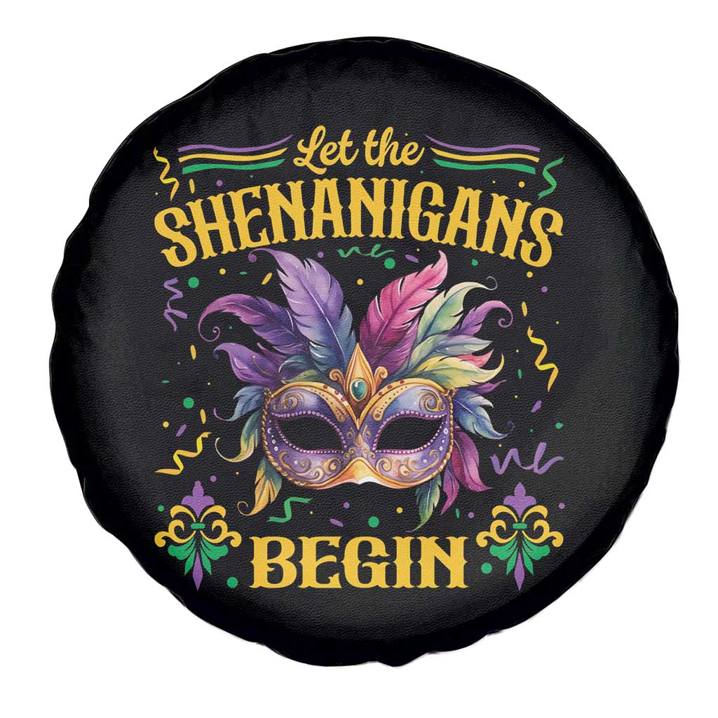 Mardi Gras Spare Tire Cover Let The Shenanigans Begin