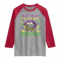 Mardi Gras Raglan Shirt Let The Shenanigans Begin Leopard Lips