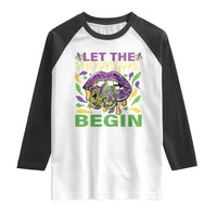 Mardi Gras Raglan Shirt Let The Shenanigans Begin Leopard Lips