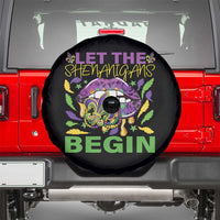 Mardi Gras Spare Tire Cover Let The Shenanigans Begin Leopard Lips